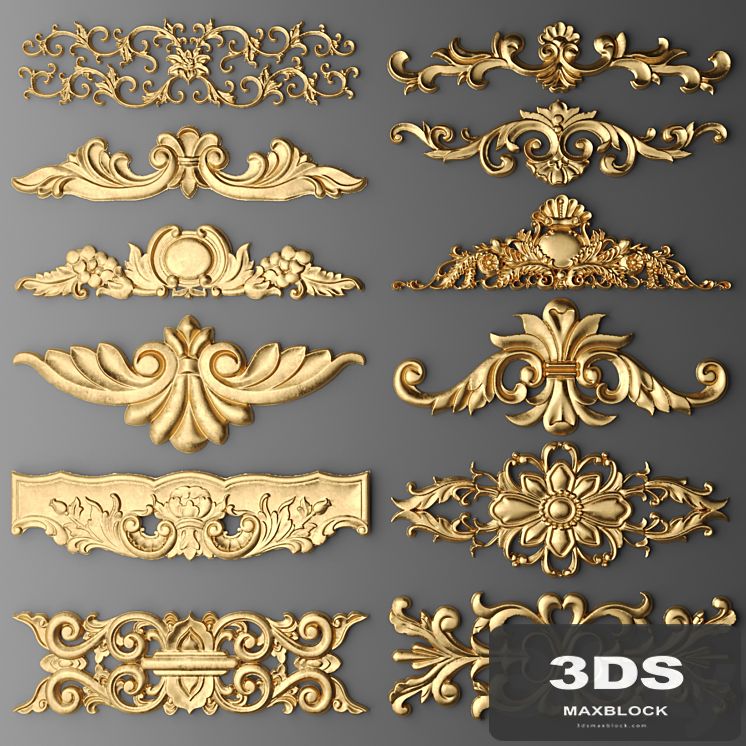 Set stucco decoration