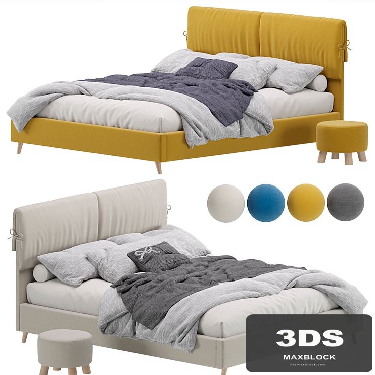 Bed Siteno Minced 160 Barhat Beige by Divan.ru / Bed Siteno