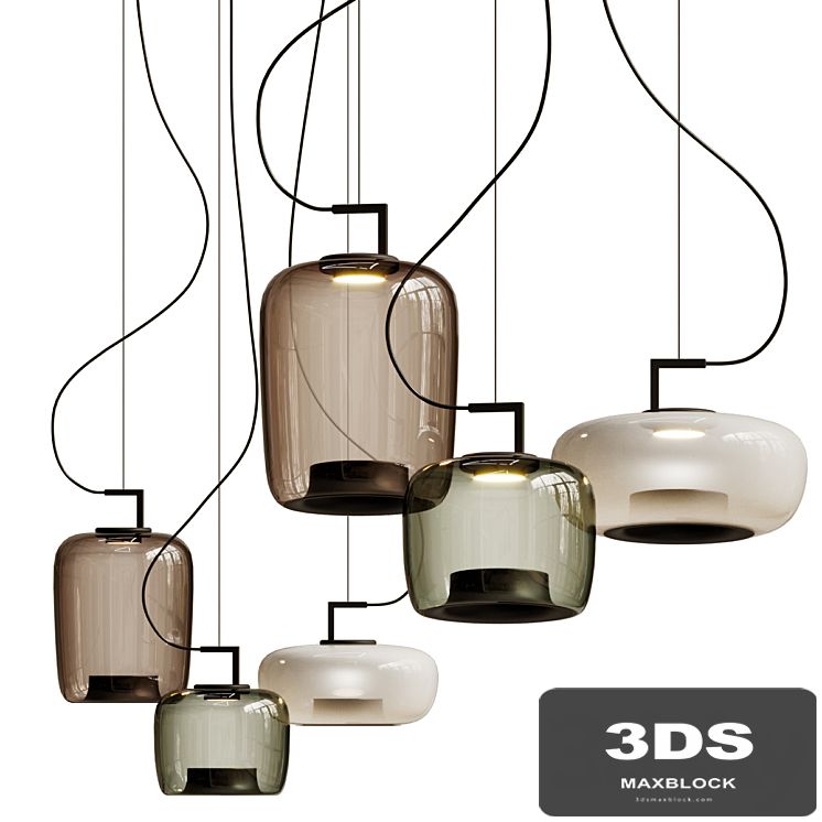 Brokis Brokisled Glass Pendant Lamp Double