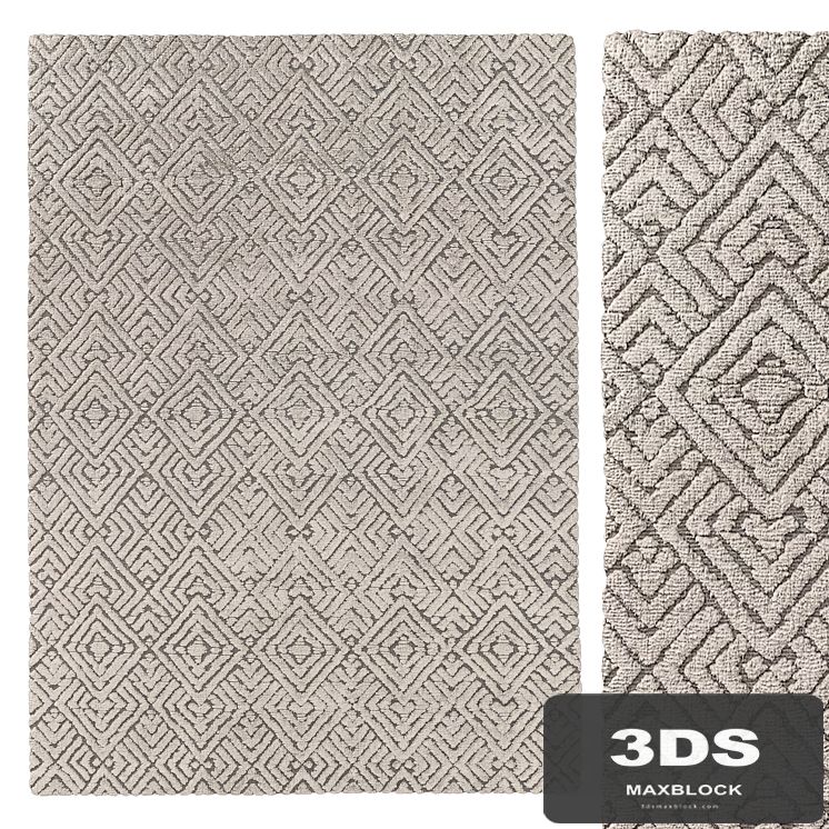 TALSARI HAND-KNOTTED SILK and WOOL RUG