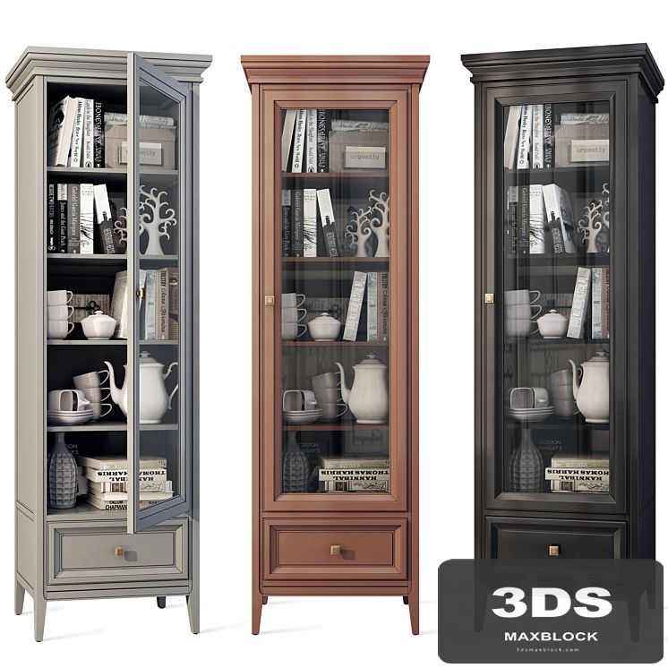 Wardrobe cabinet case showcase hinged Tesoro Aletan