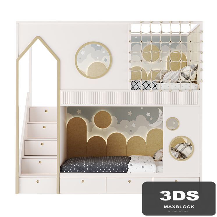 Kids Room Bed 03