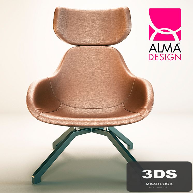 Armchair X 2BIG by ALMA DESIGN