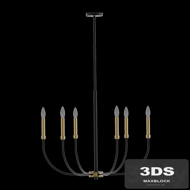 Hallum 6 Light Candle Style Classic Chandelier