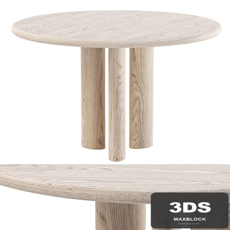 Ebbi wooden round table / Round restaurant table