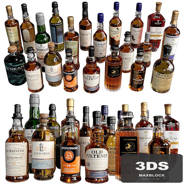 WHISKEY AND SCOTCH BOTTLE COLLECTION NO4
