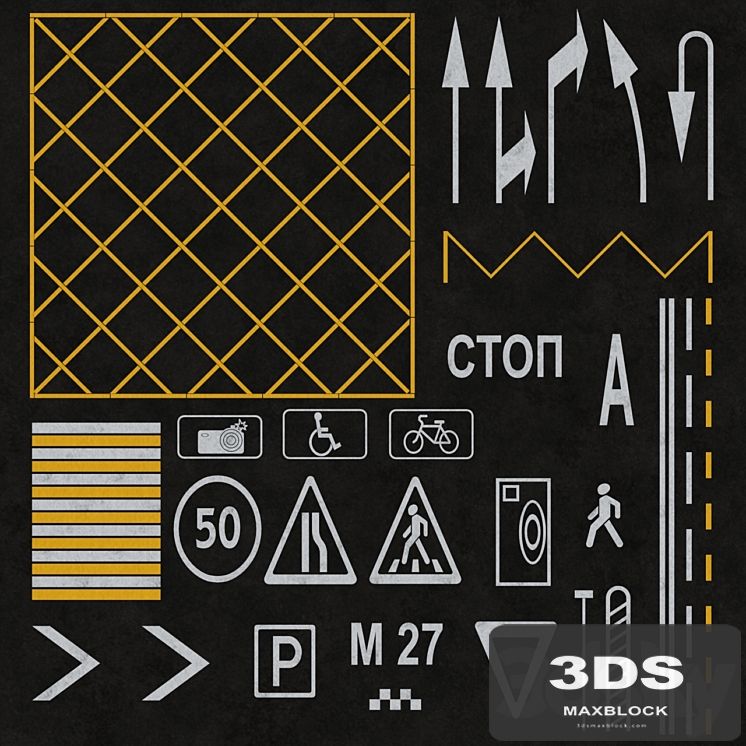 road markings