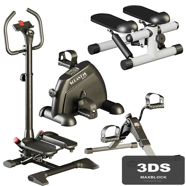Set of home steppers for feet and hands