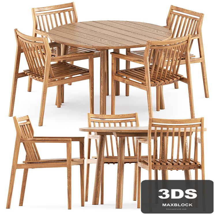 Sammen M1 by FDB Mobler and Taro Table by Fredericia