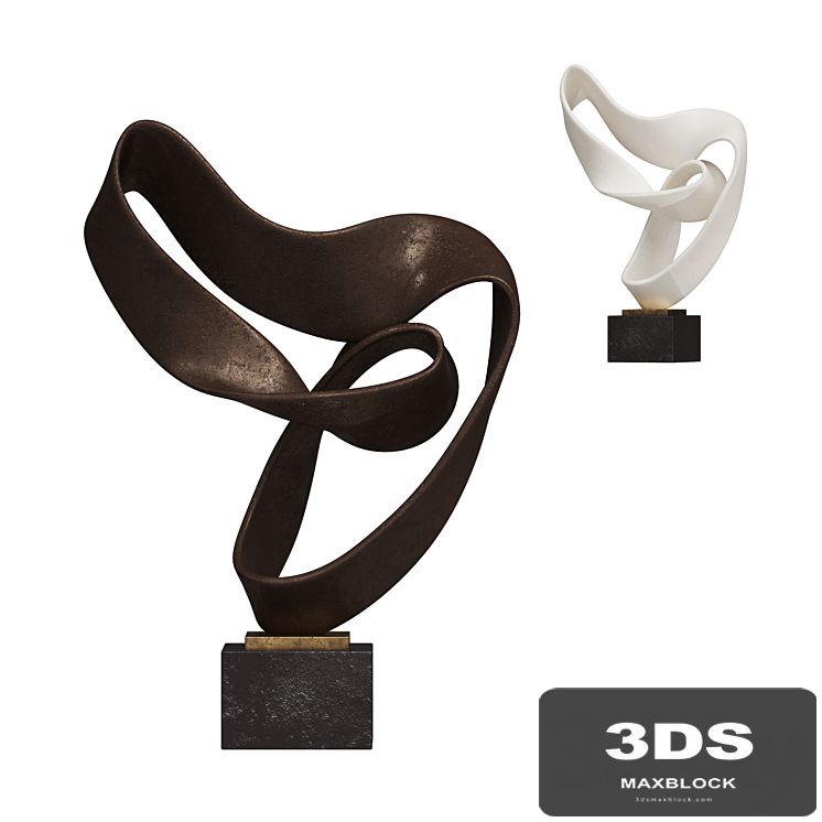 Ribbon Sculpture Decor