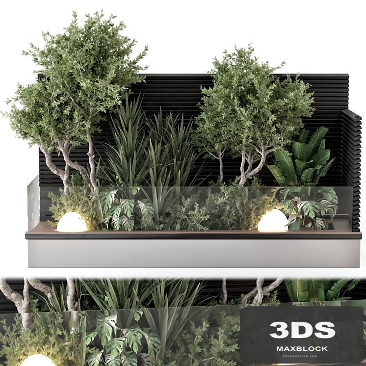 Backyard and Landscape Set Bush and Tree - Set 1139