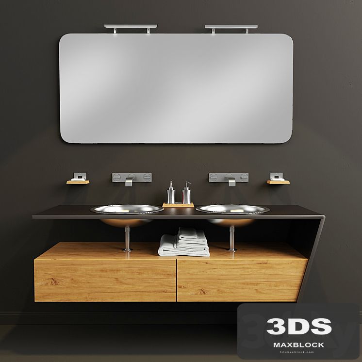 Two washbasins