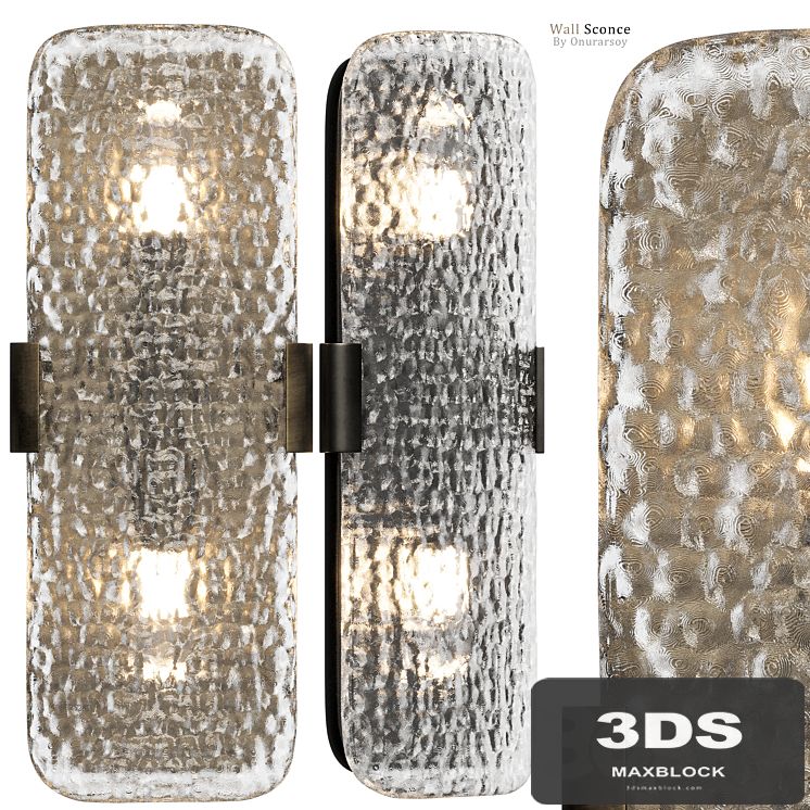 Crate & barrel - Belmont Double Bulb Glass Wall Sconce
