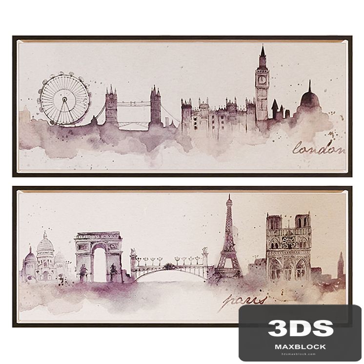 Graham &amp; Brown Watercolor Framed Wall Art