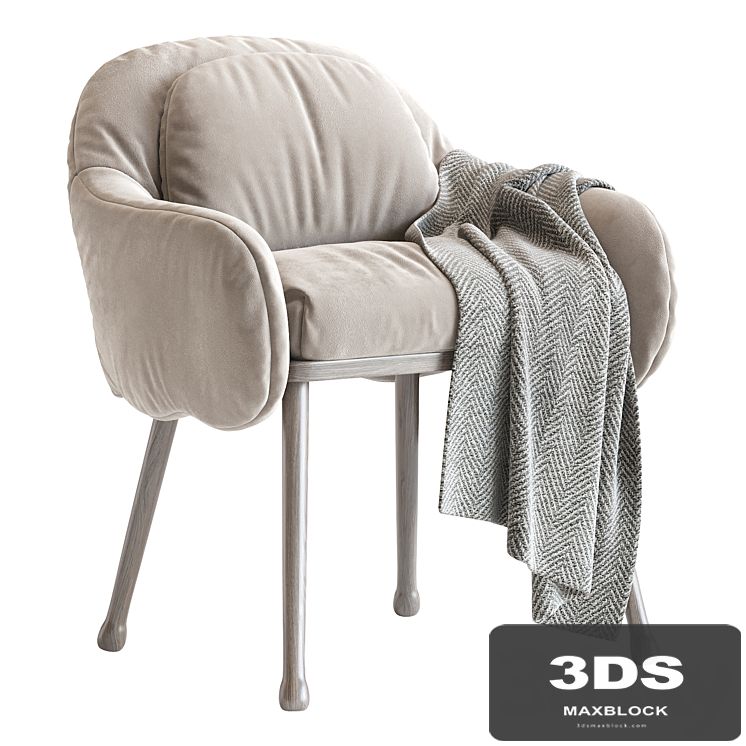 Corolla 270 White Armchair