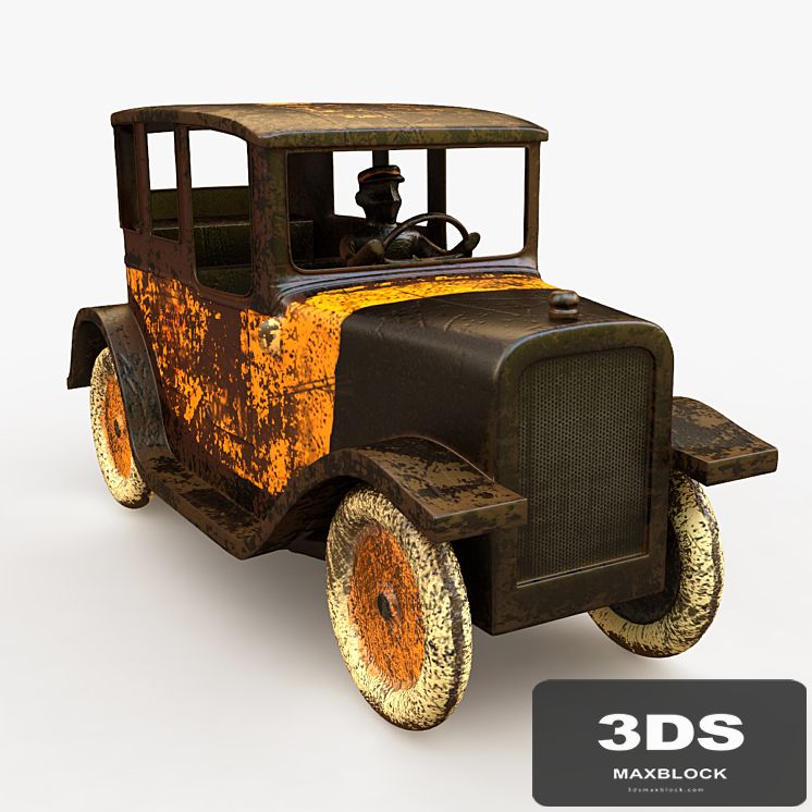 Decorative antique toy taxi