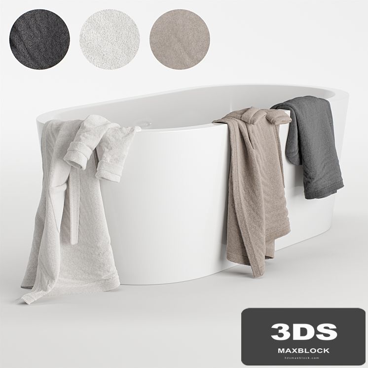 Bathrobes hanging set 2