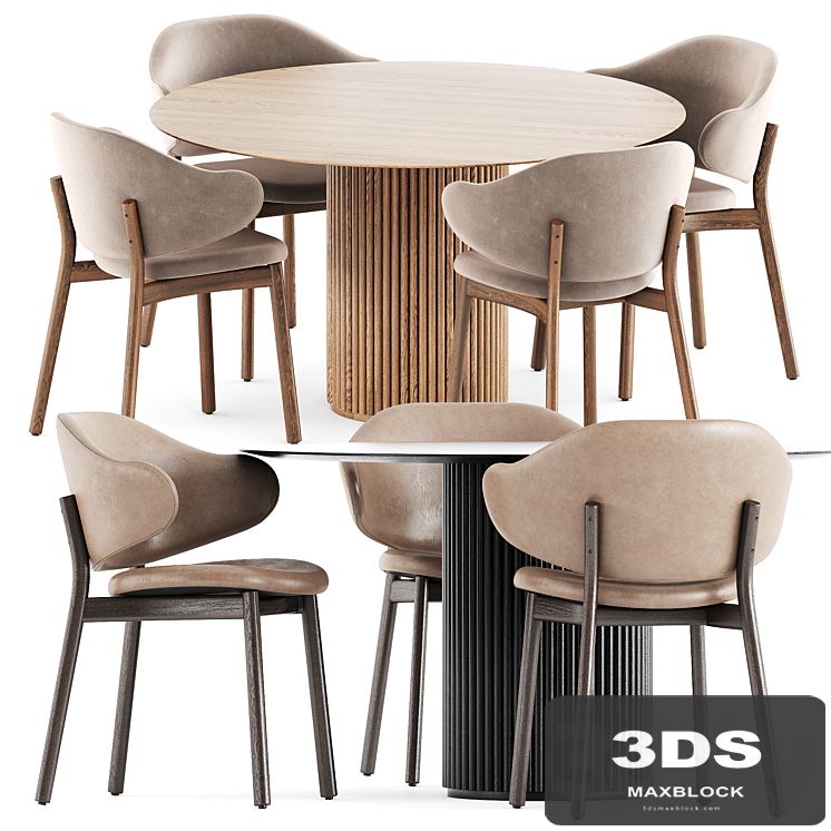 Holly chairs by Calligaris and Palais Royal table by Asplund