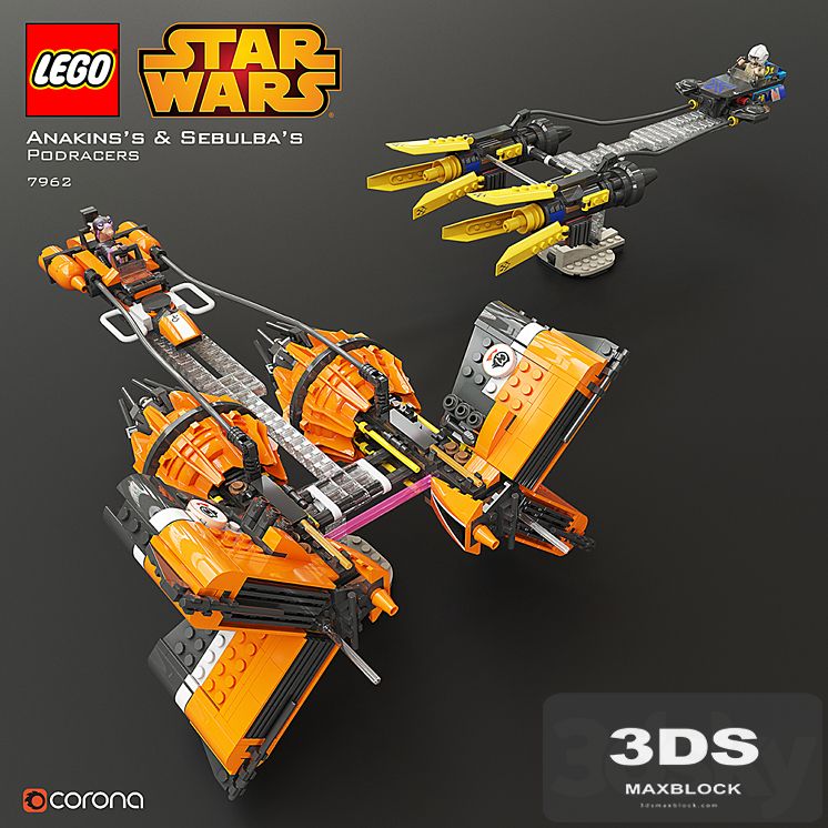LEGO SW Anakin's & Sebulba's Podracers