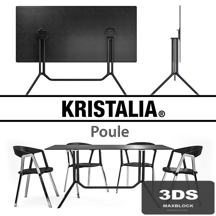 Kristalia Poule and Compas