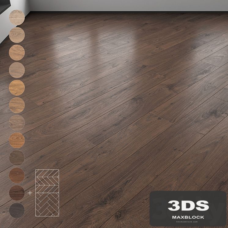 Parquet 12 colors Linear, herringbone, chevron setmulti9