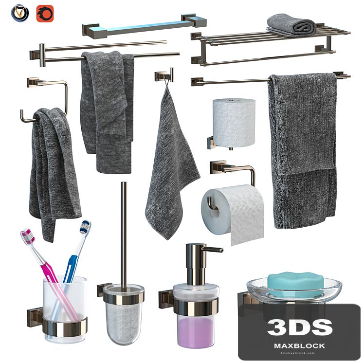 GROHE Essentials Cube Accessory Set (12 pcs)