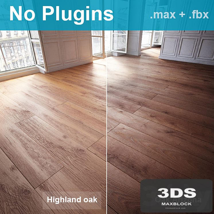 Parquet 5 (2 species, without the use of plug-ins)