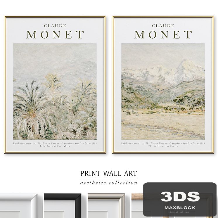 Monet Vintage Exhibition Poster P-610