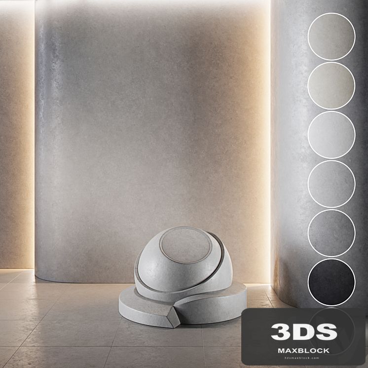 Decorative plaster | Concrete set (seamless) | 18