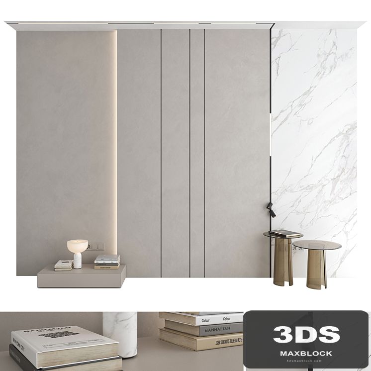Decorative wall panel set 106