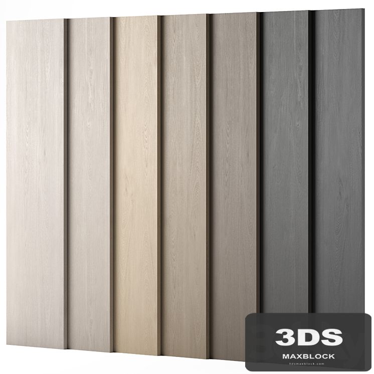 Wood materials Oak - 7 colors - set 07
