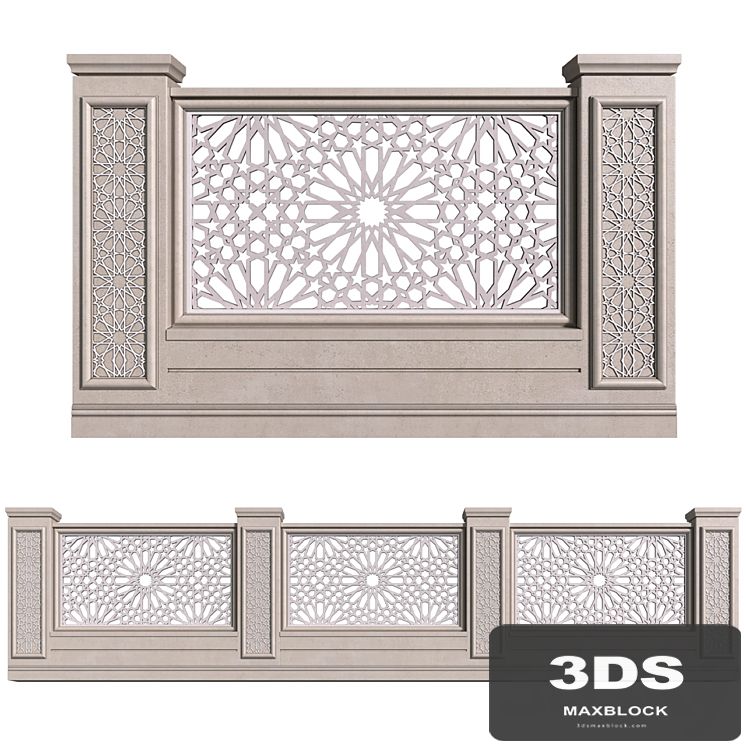 Fence in oriental style. Arabian Fence