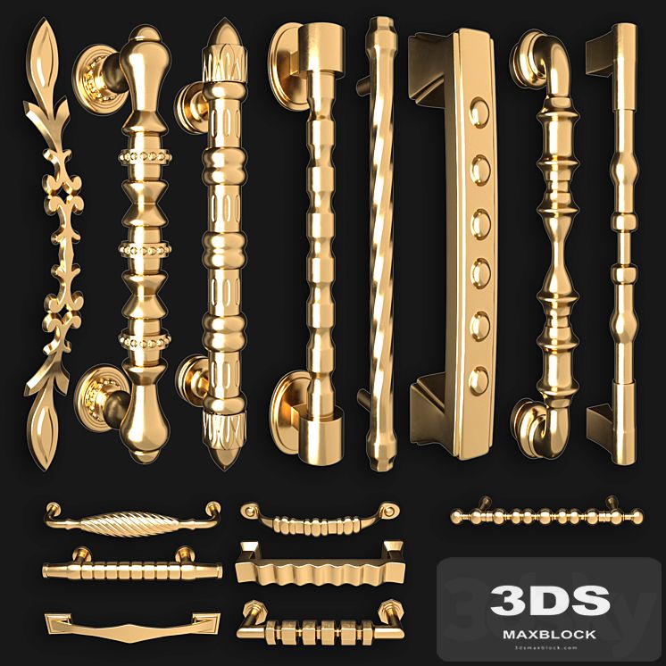 Collection of door knobs and handle-set 006