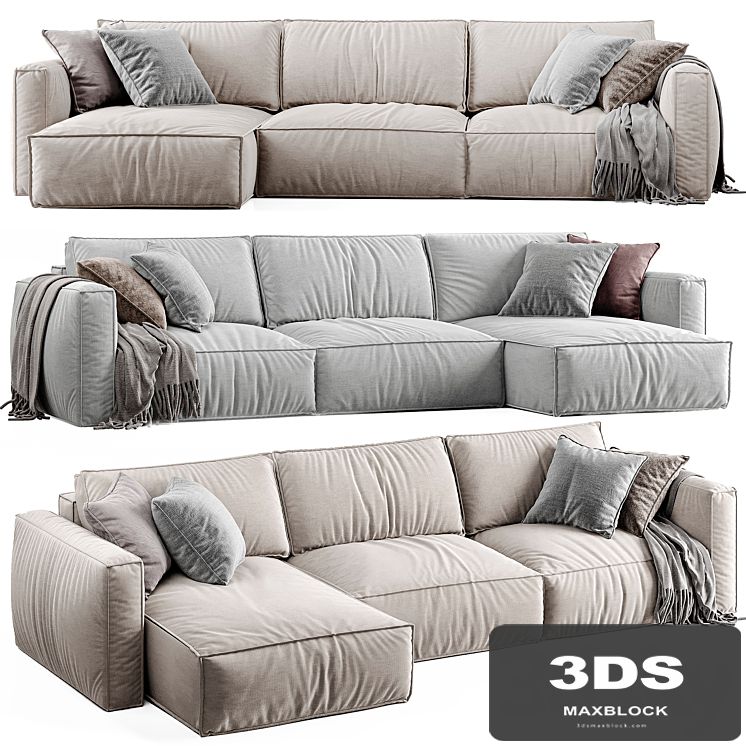 Sofa Ebi -2 corner | Corner Loft sofa