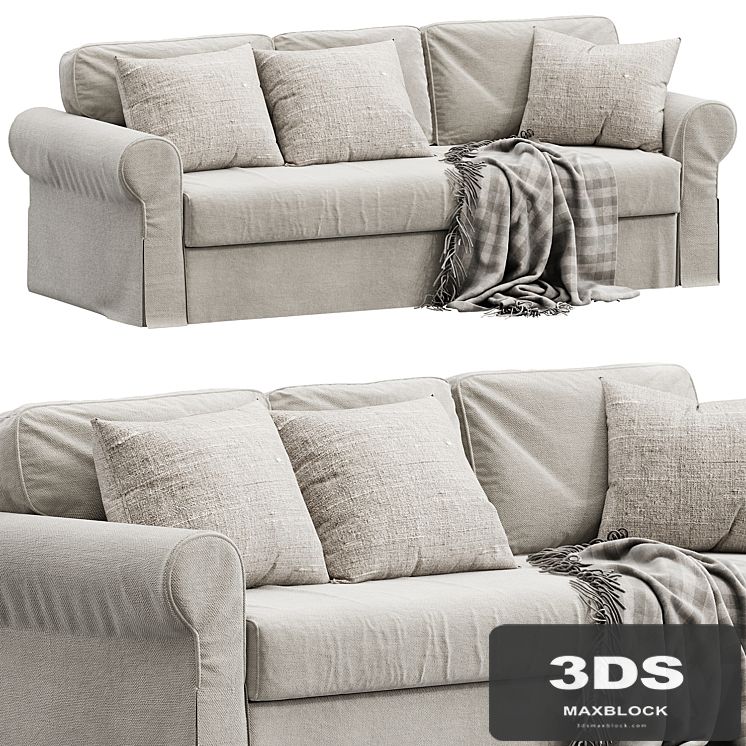 VRETSTORP Sleeper sofa, Totebo light beige IKEA