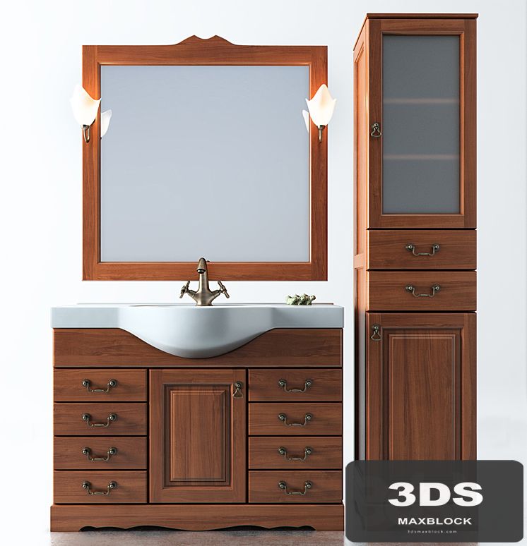 Set of bathroom furniture