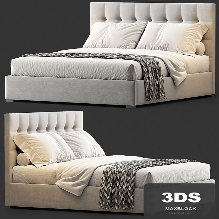 RH BOX-TUFTED BED 1