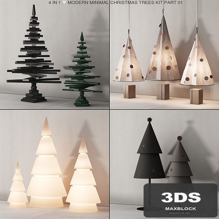 237 happy new year 01 modern christmas trees 01