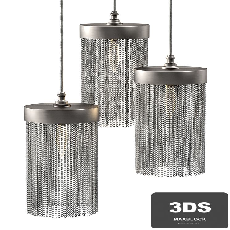 Tigermoth lighting - Silver chain mini pendant