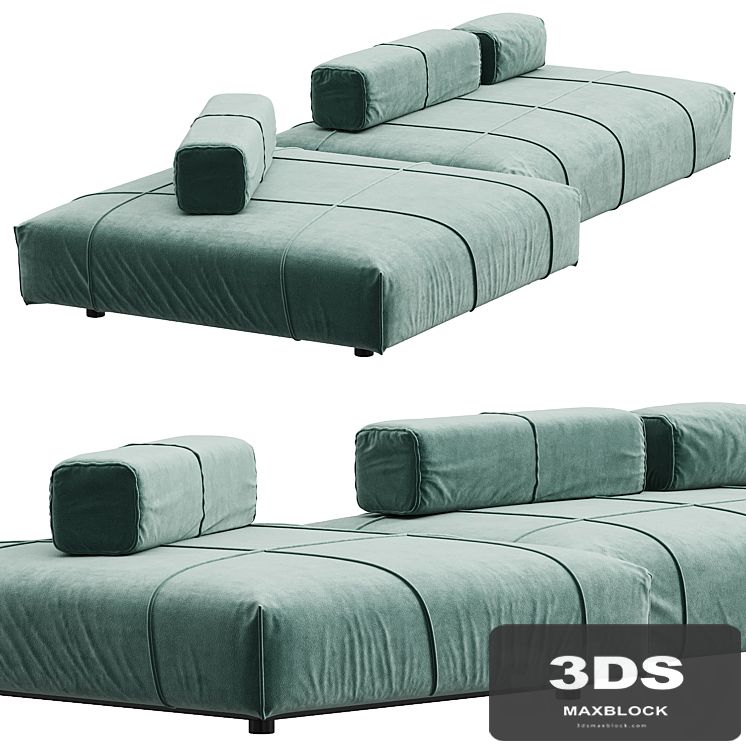 Baxter Panama Bold Sofa N2 Composition
