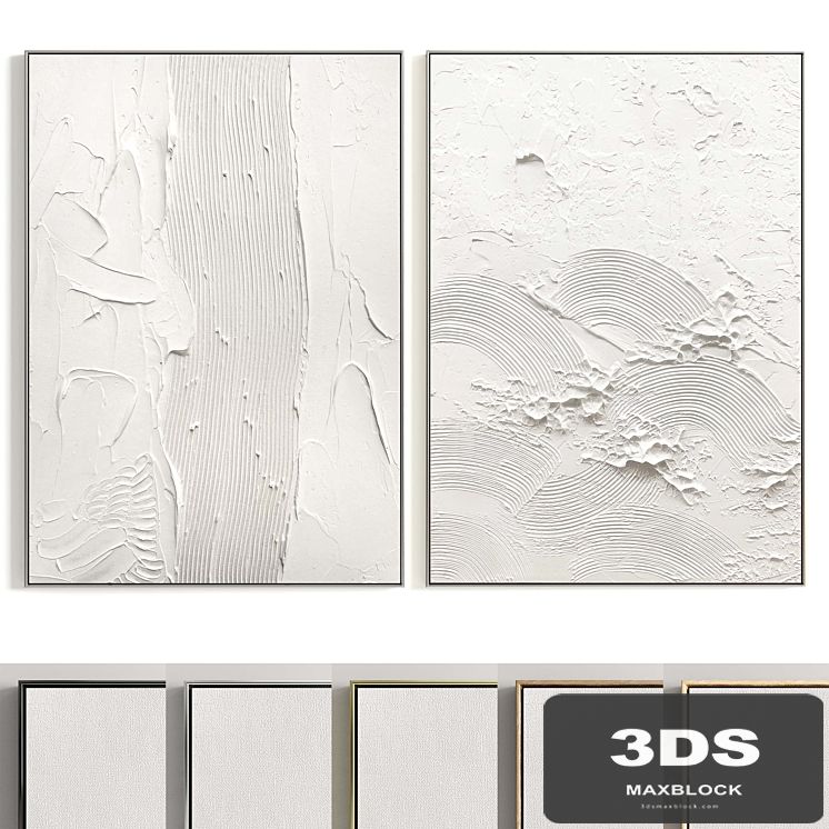 Plaster Two Photo Frames T-361