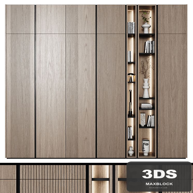 Modular wardrobes in modern style 62