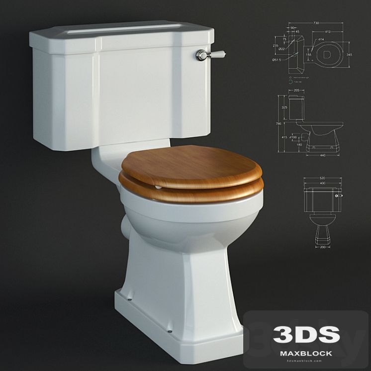 Toilet bowl-piece Burlington