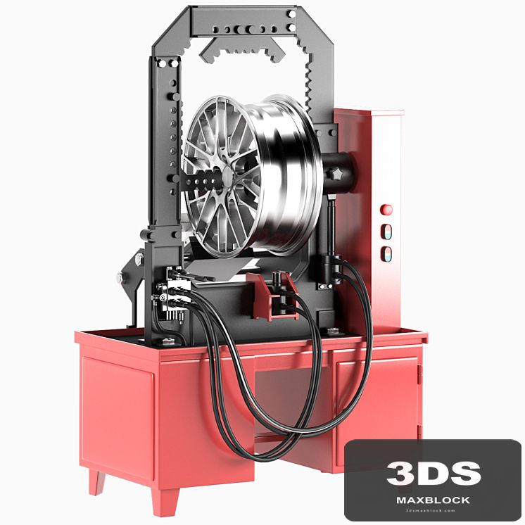 Stand for straightening alloy wheels