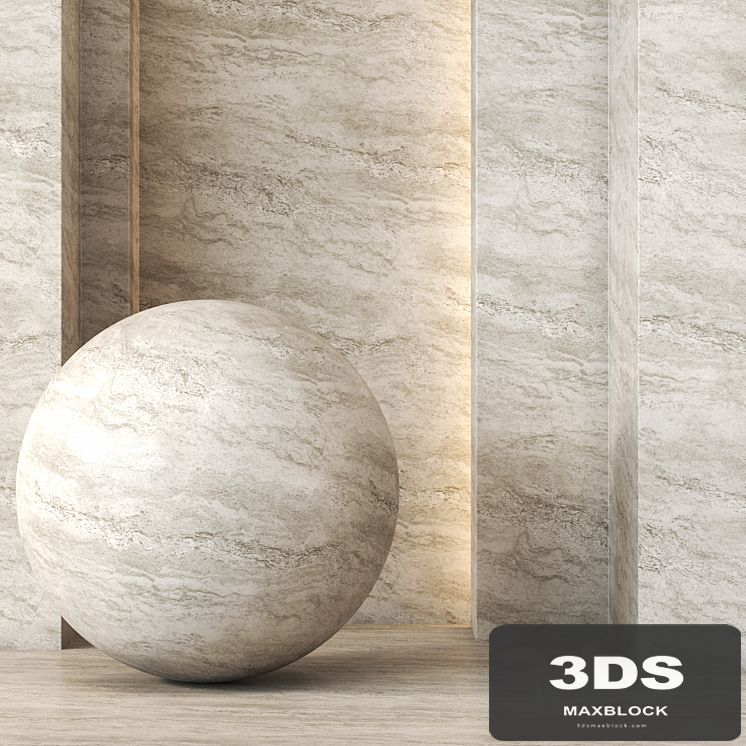 Travertine Texture 4K - Seamless