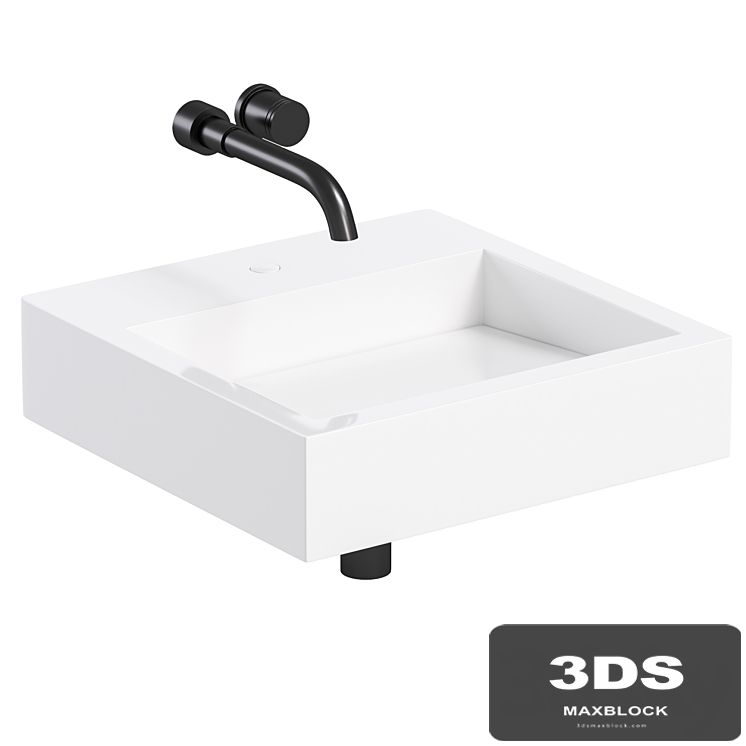 AURA WALL HUNG STONE BASIN