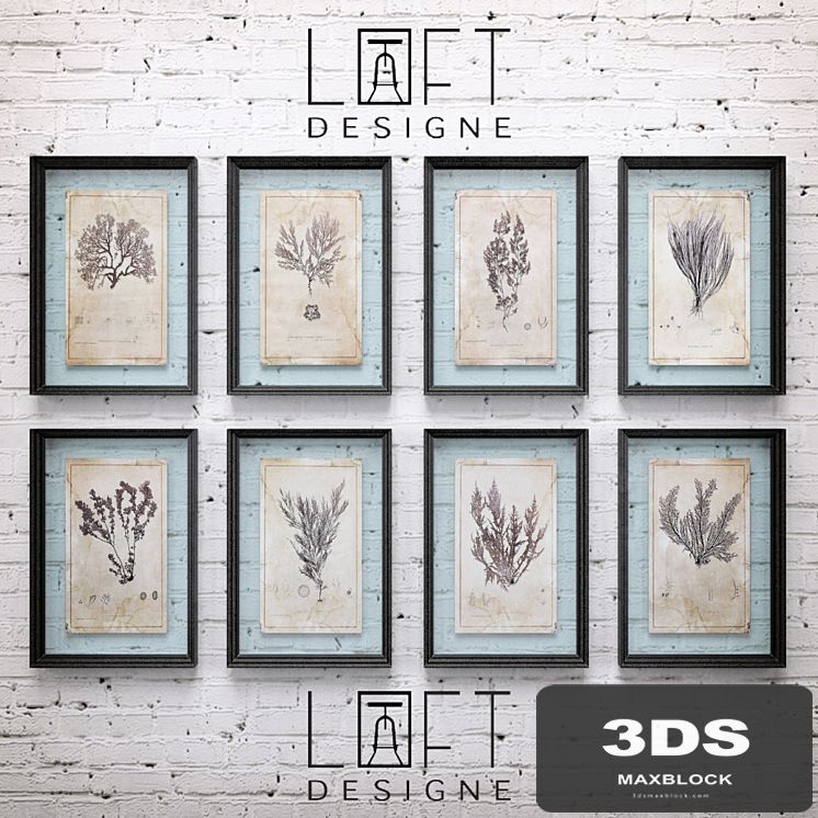Loft Designe / 3032 model set Plants