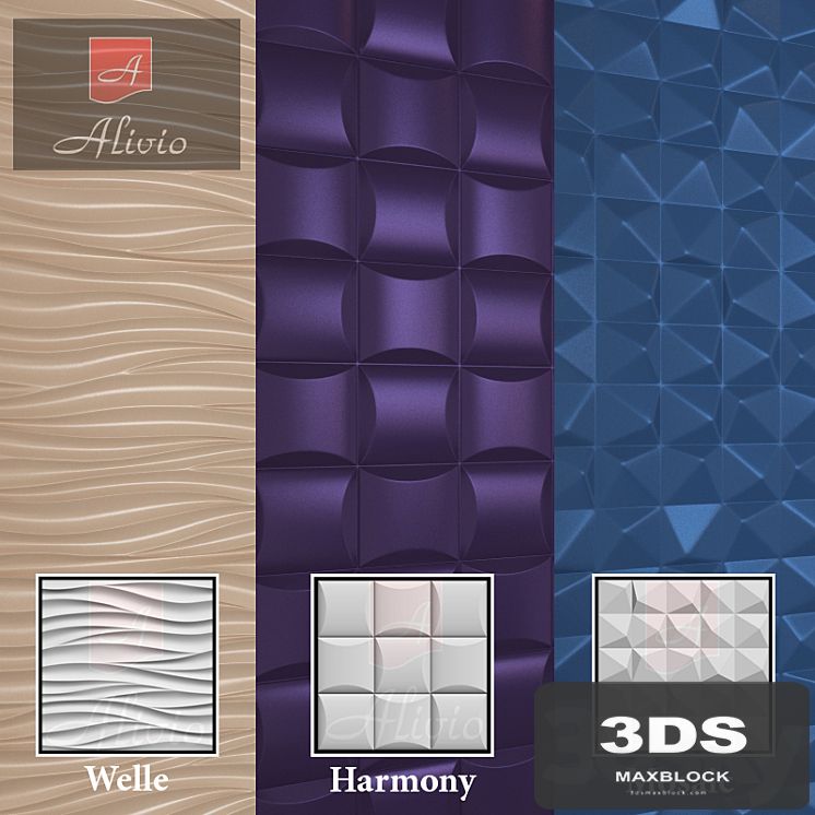 3D Wall Panel (3 pcs.)