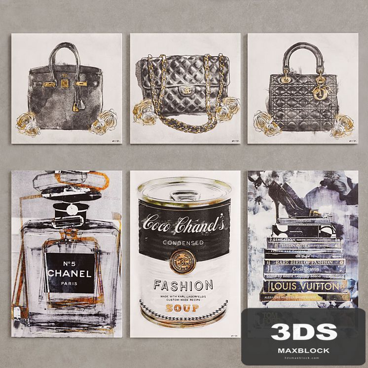 10 canvas fashion art
