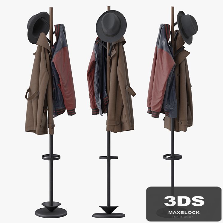 Coat Rack with Umbrella